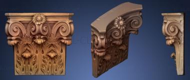 3D model Stone Corner Piece (STL)